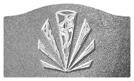 DASHELL-602-SL-SH-SL Silver Sunburst Shimmer Silver Background